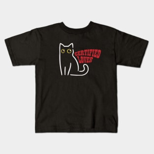Certified Cat Lover Kids T-Shirt
